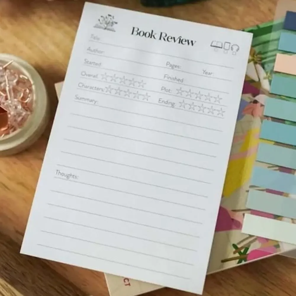 LitJoy Book Review Sticky Notepad - May 2026 To Bee Read Sub Box Exclusive Item